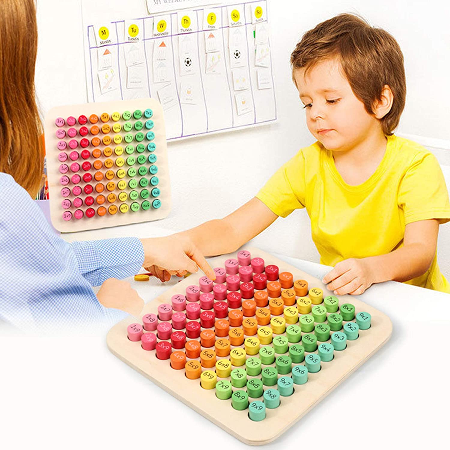 Tabla inmultirii Matematica Numere consecutive lemn