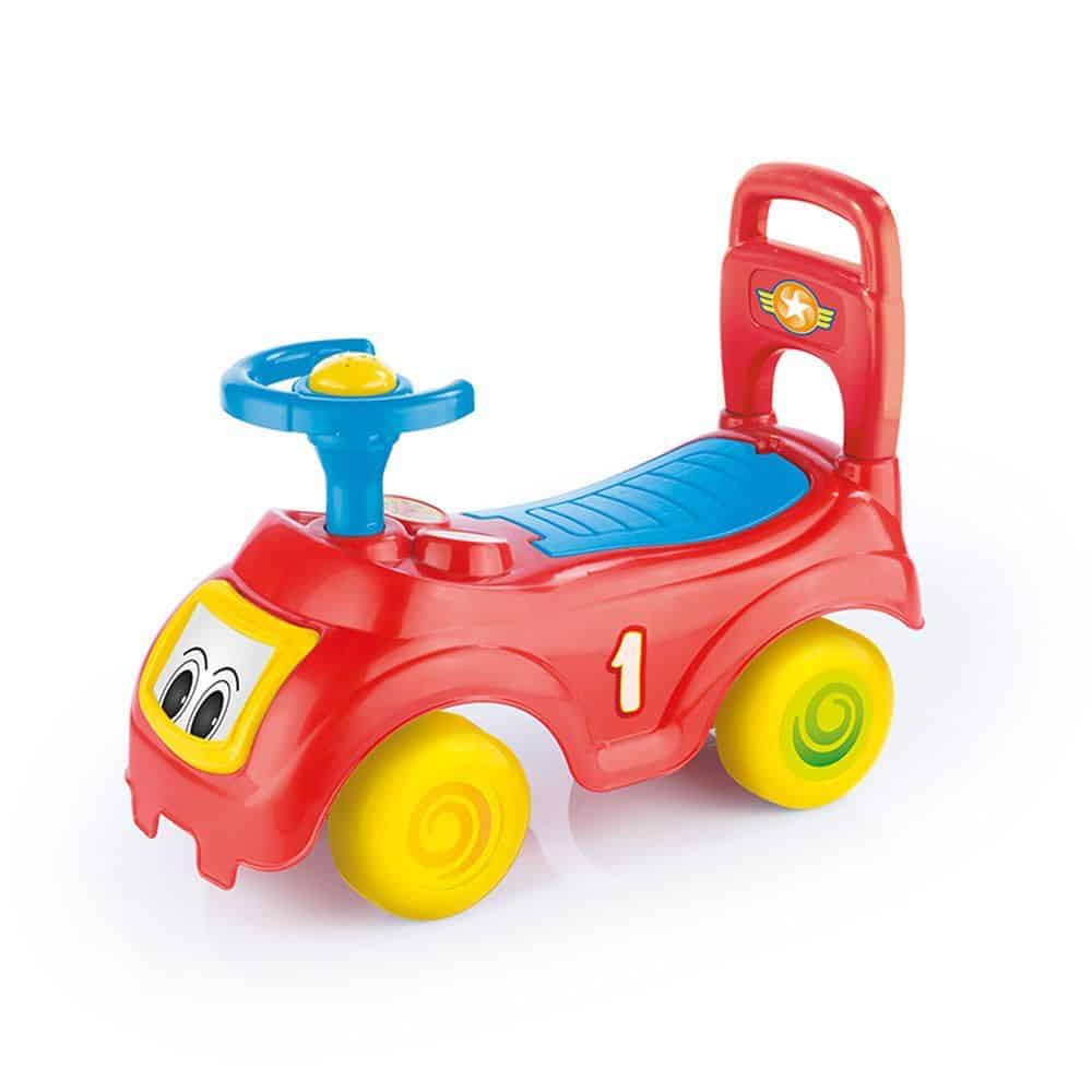 Prima mea Masinuta fara Pedale Ride-on cu spatar