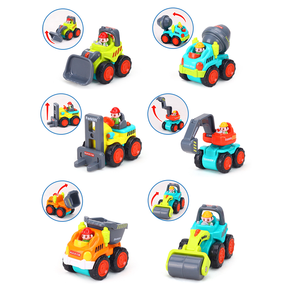 SET 6 MINI VEHICULE DE JUCARIE PENTRU COPII+18LUNI