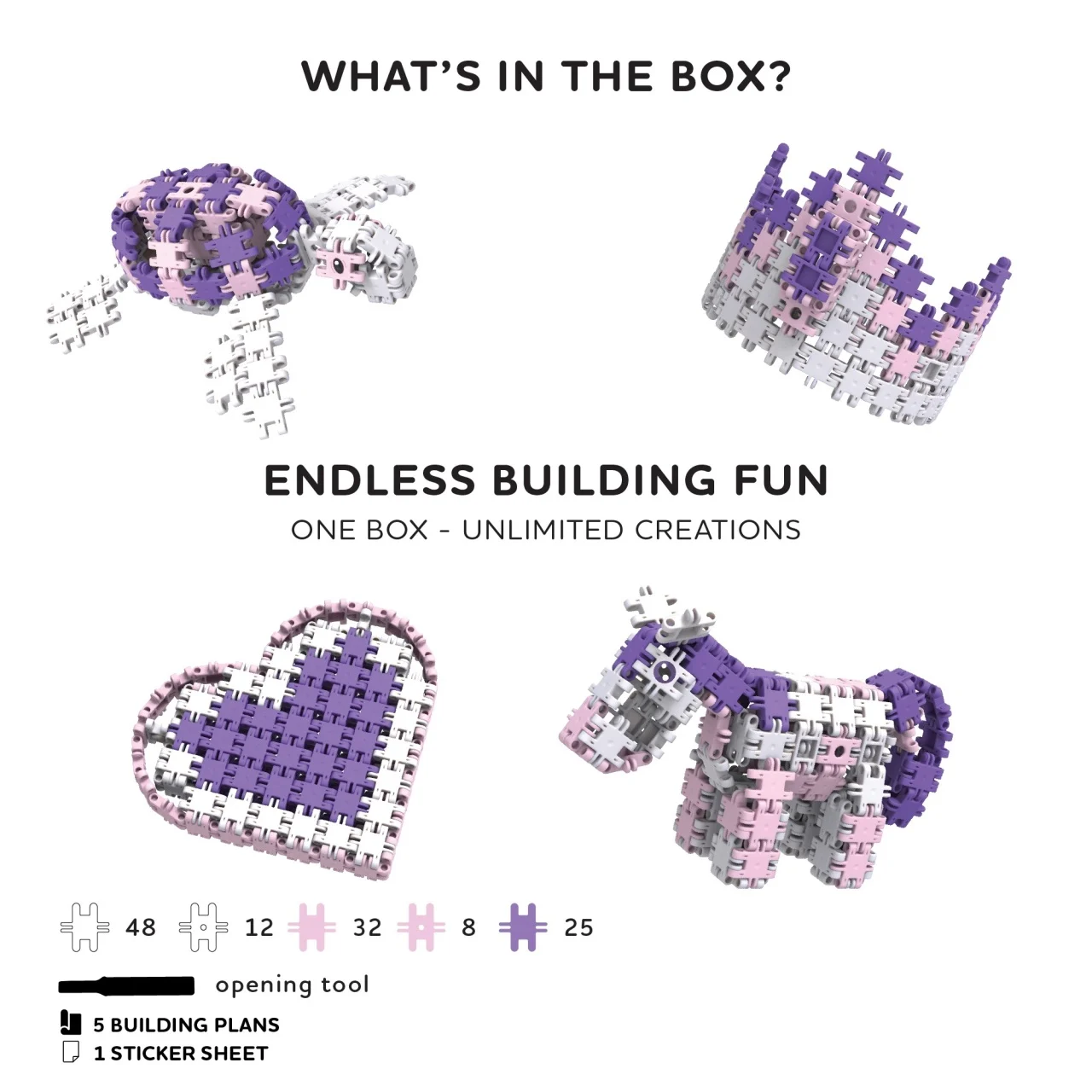 Set 125 piese de construit STEM creative Nano Clics Clicformers