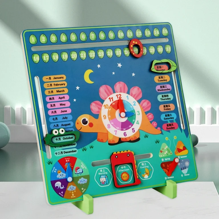 Joc Montessori Calendar Ceas Anotimpurile Zilele si Lunile