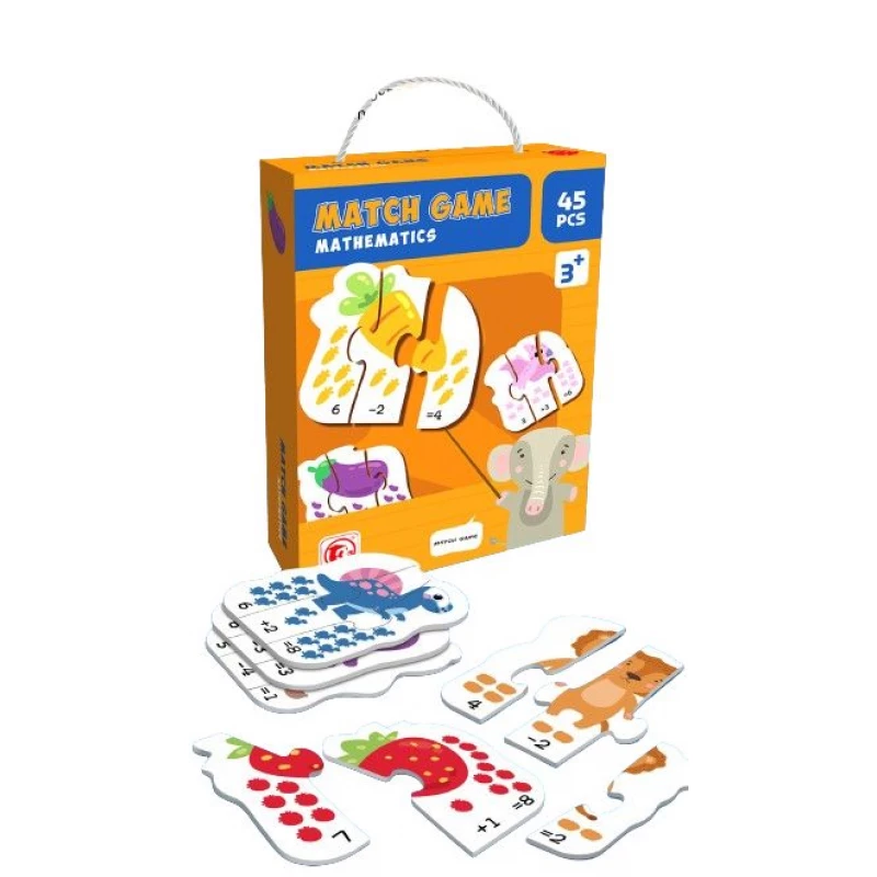 Joc Puzzle educativ Invata operatiile matematice cu ilustratii
