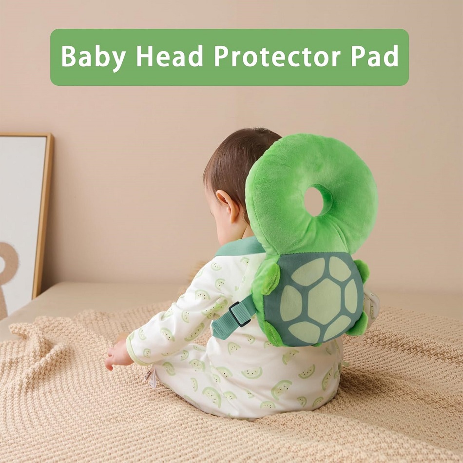Perna de protectie Cap si Spate sub forma de Broscuta Rucsac bebe