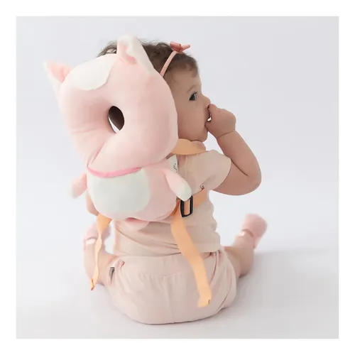 Perna sub forma de Pisica protectie Cap si Spate Rucsac bebe