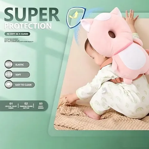 Perna sub forma de Pisica protectie Cap si Spate Rucsac bebe